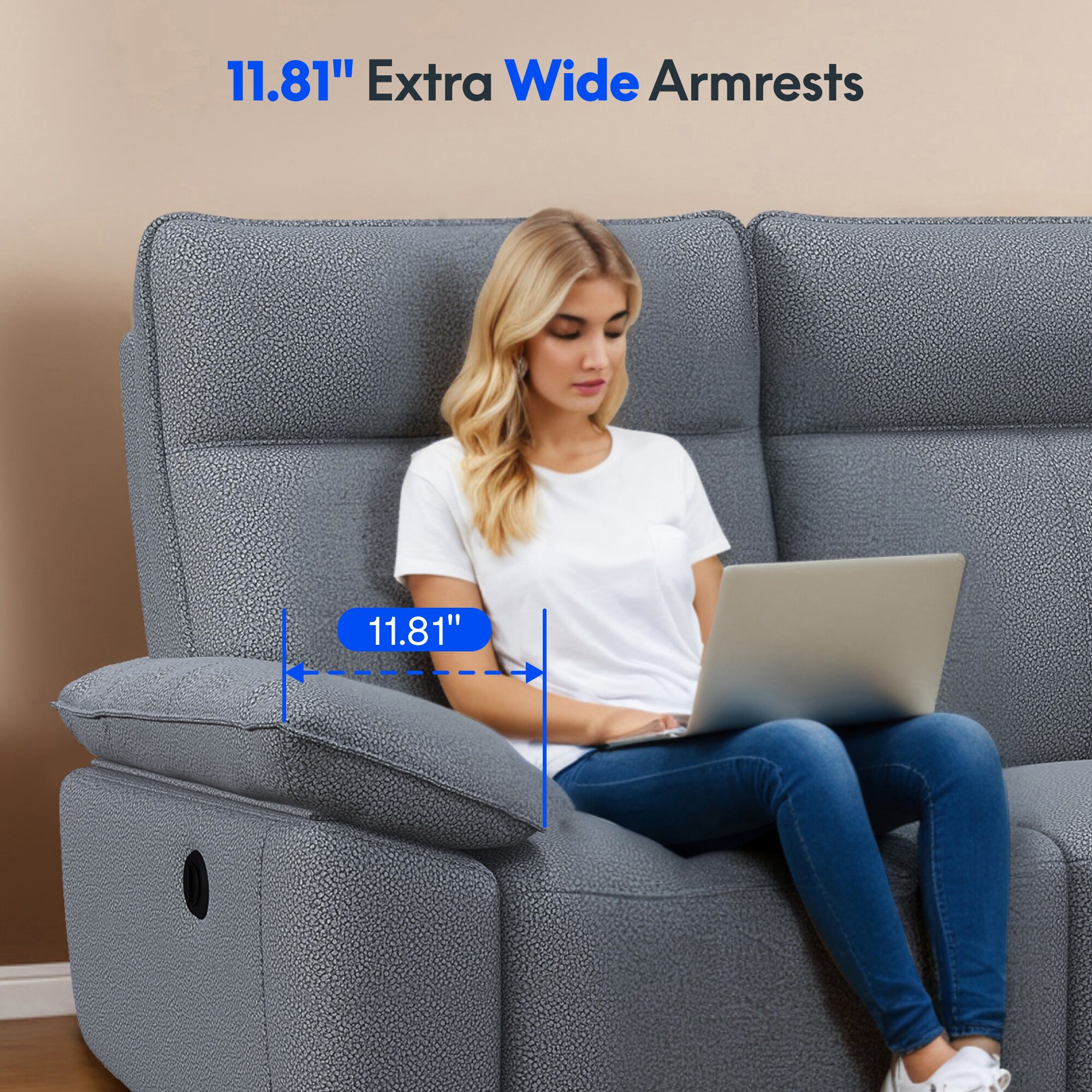 Double Reclining Chairs for Adults, Wall Hugger Recliners for Small Spaces, Love Seat Couches Sofa Reclinable for Living Room, Home Theater Seating, Dark Gray Double Reclining Chairs for Adults, Wall Hugger Recliners for Small Spaces, Love Seat Couches Sofa Reclinable for Living Room, Home Theater Seating, Dark Gray